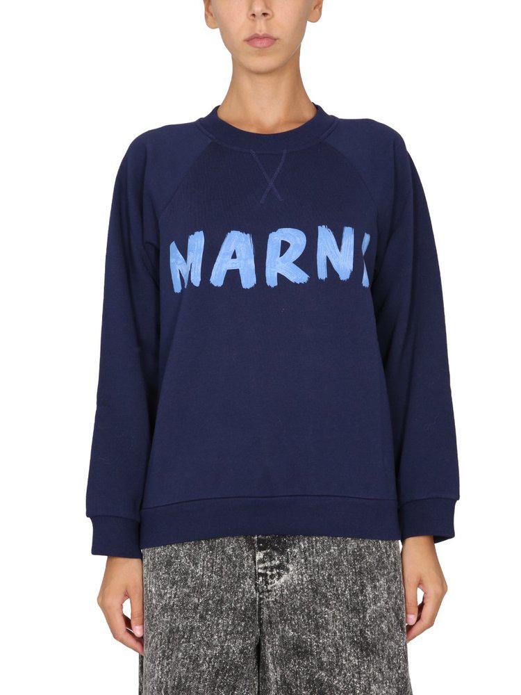 Marni Logo Printed Crewneck Sweatshirt商品第1张图片规格展示