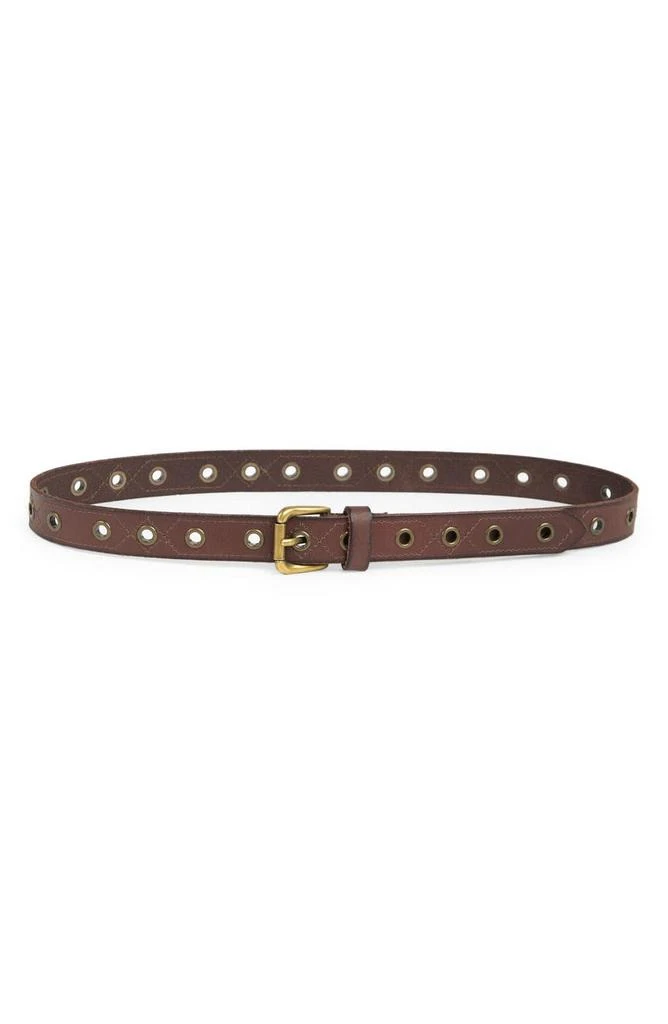 商品Frye|25mm Grommet Stitch Leather Belt,价格¥119,第1张图片