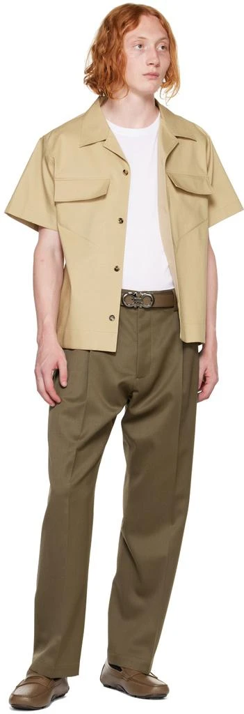商品Salvatore Ferragamo|棕色 & 黑色 Gancini 双面腰带,价格¥3502,第3张图片详细描述