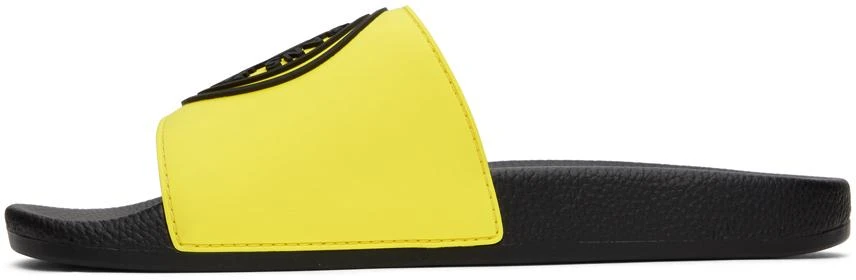 商品Versace|Yellow V-Emblem Slides,价格¥667,第3张图片详细描述
