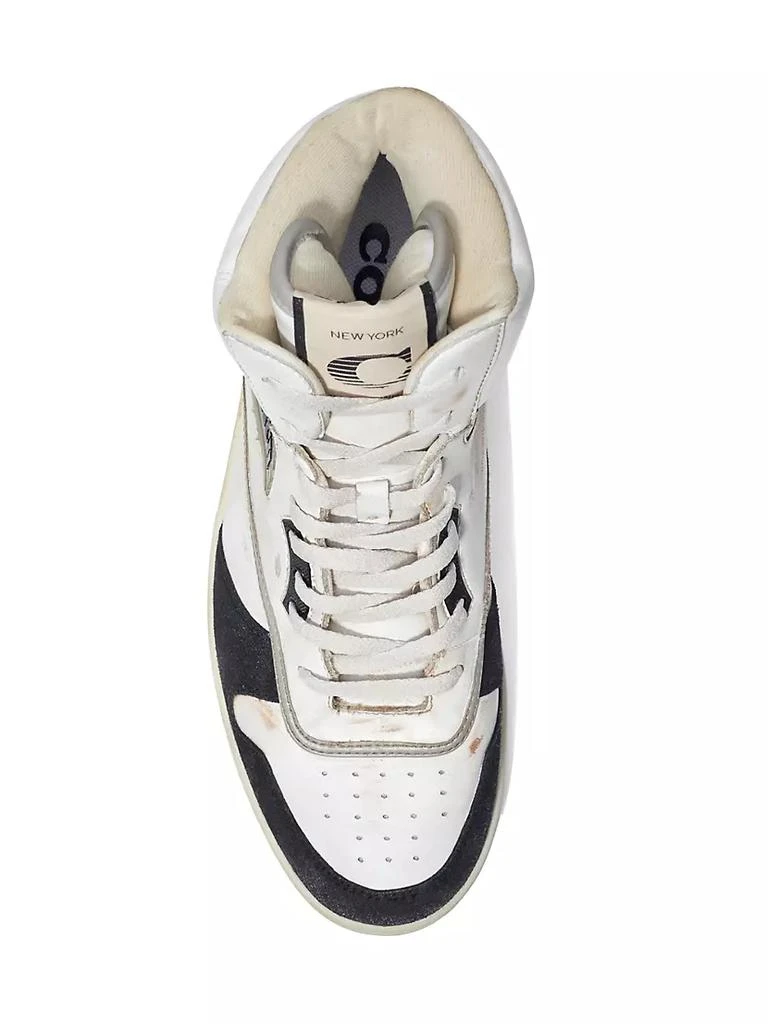 商品Coach|Distressed Leather High-Top Sneakers,价格¥1417,第5张图片详细描述