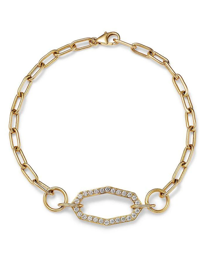 商品Bloomingdale's|Diamond Geometric Paperclip Link Bracelet in 14K Yellow Gold, 0.50 ct. t.w.,价格¥25410,第1张图片