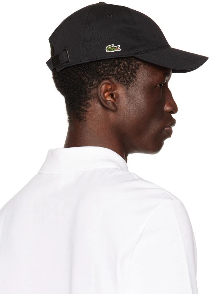 商品Lacoste|Black Organic Cotton Cap,价格¥485,第3张图片详细描述