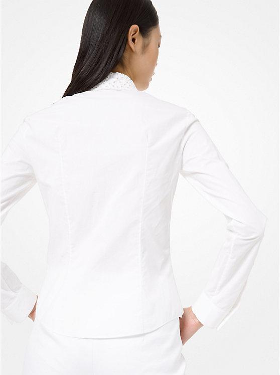 商品Michael Kors|Beaded Eyelet Poplin Shirt,价格¥2642,第2张图片详细描述