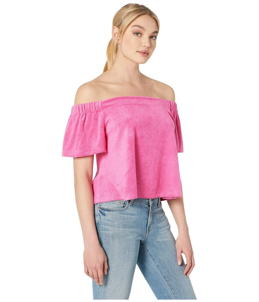 商品Juicy Couture|Track Microterry Off the Shoulder Top,价格¥152,第4张图片详细描述