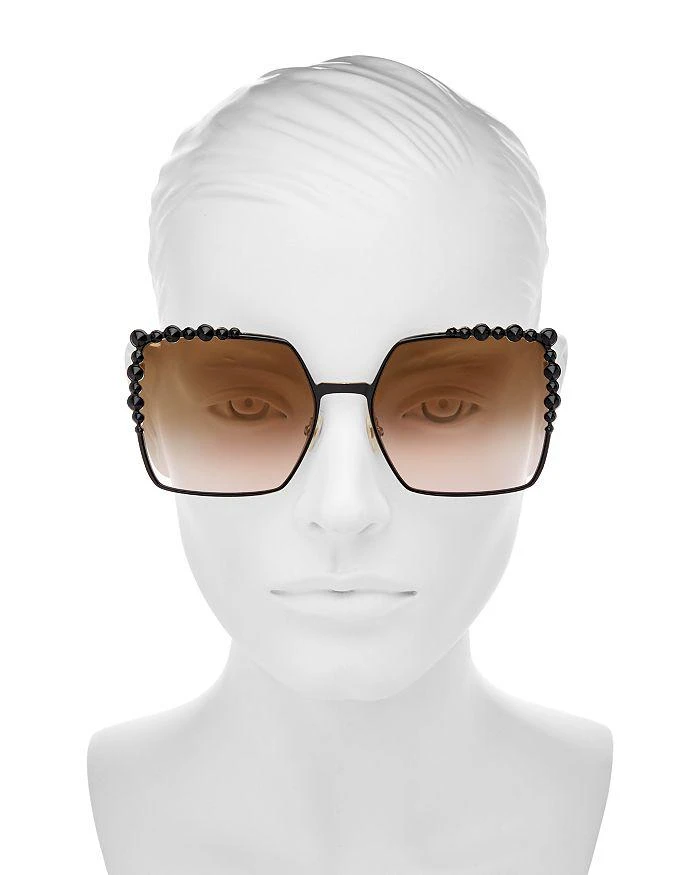 商品Fendi|Women's Embellished Oversized Square Sunglasses, 60mm,价格¥4373,第2张图片详细描述