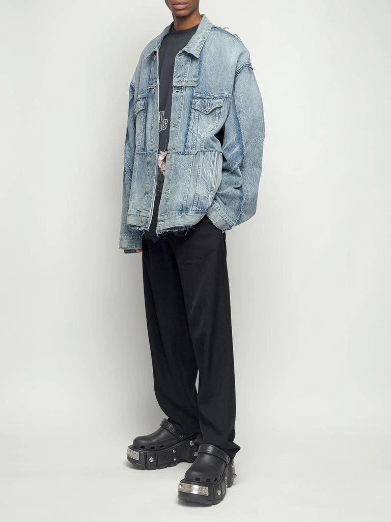 商品Balenciaga|Cut-up Cotton Denim Jacket,价格¥13842,第1张图片详细描述
