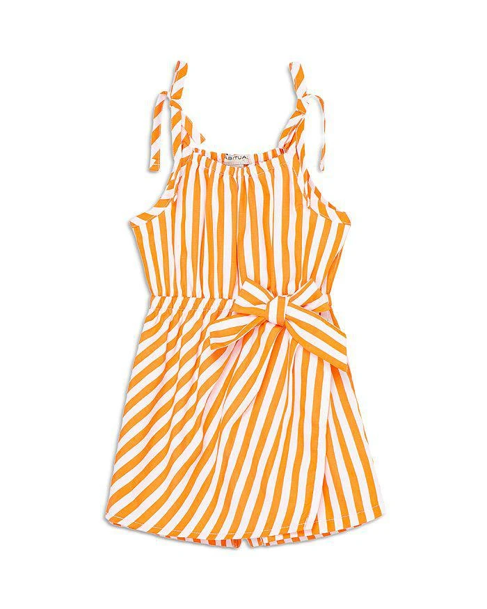 商品Habitual|Girls' Striped Wrap Romper - Baby,价格¥94,第1张图片