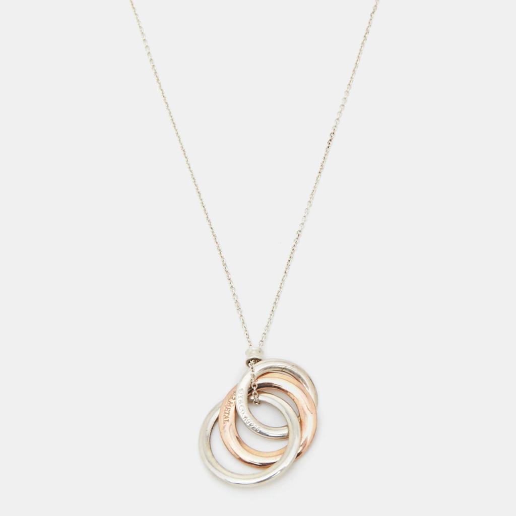 商品[二手商品] Tiffany & Co.|Tiffany & Co. 1837 Interlocking Circles Rubedo  Sterling Silver Pendant Necklace,价格¥3623,第1张图片