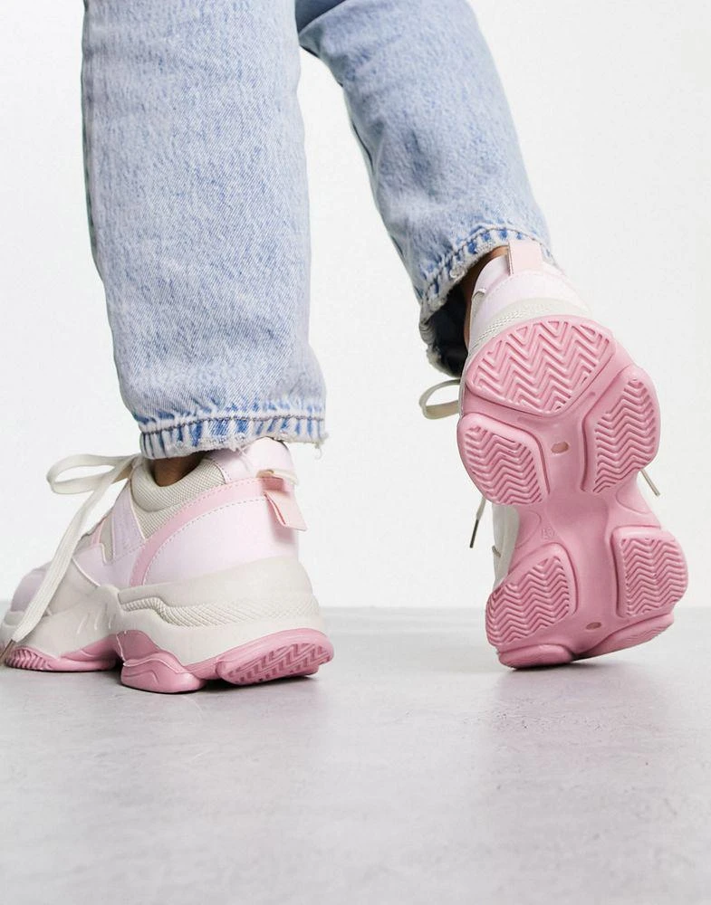 商品Koi Footwear|Koi panelled chunky trainer in pink mix,价格¥171,第3张图片详细描述