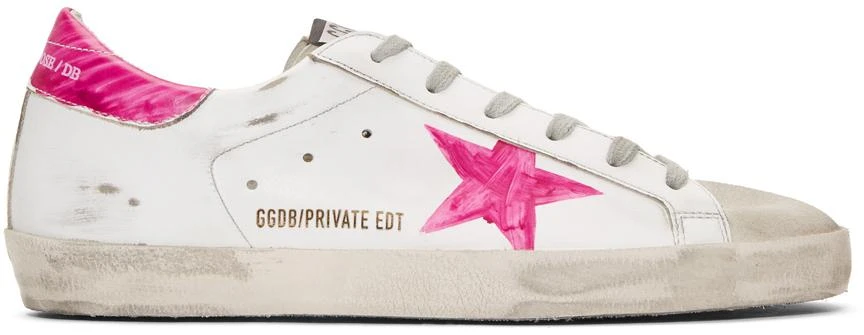 商品Golden Goose|SSENSE Exclusive White & Pink Wednesday 运动鞋,价格¥2723,第1张图片