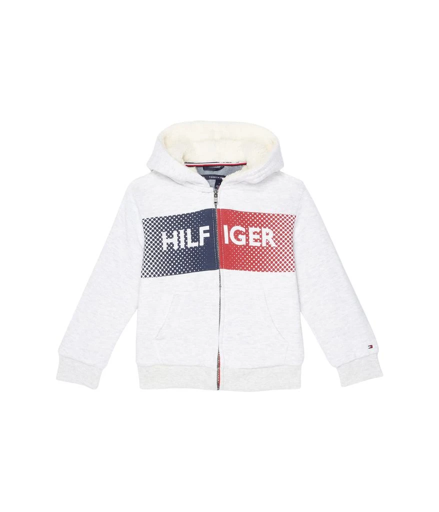 商品Tommy Hilfiger|Knockout Logo Sherpa Hoodie (Little Kids),价格¥171,第1张图片