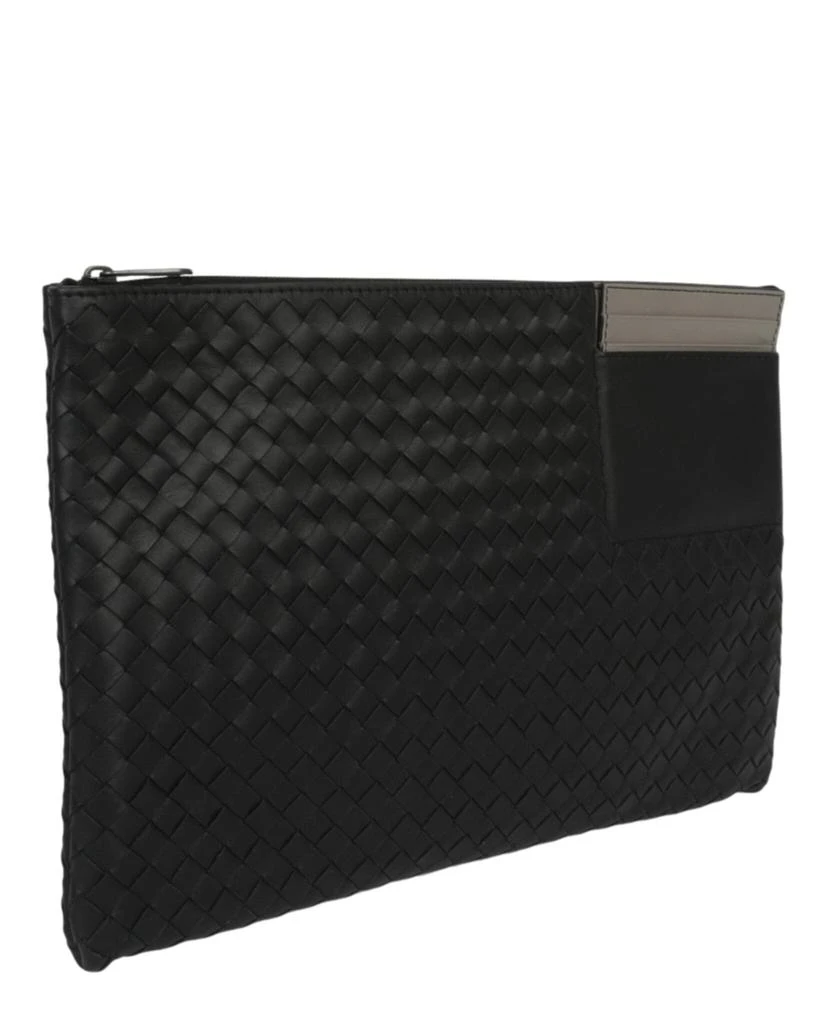 商品Bottega Veneta|女式 Intrecciato 皮革扁平手拿包,价格¥1836,第2张图片详细描述
