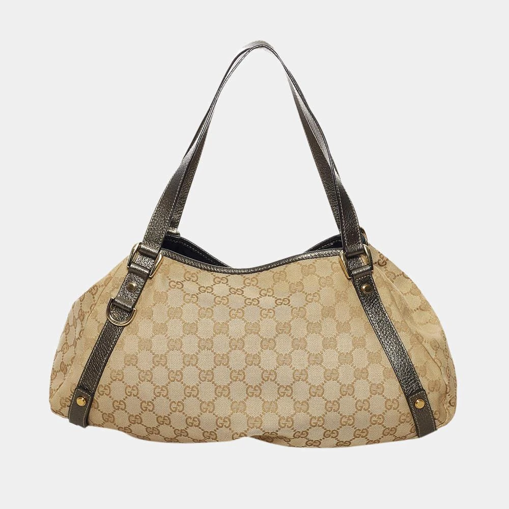 商品[二手商品] Gucci|Gucci Beige/Brown/Gold GG Canvas Pelham Shoulder Bag,价格¥4506,第3张图片详细描述