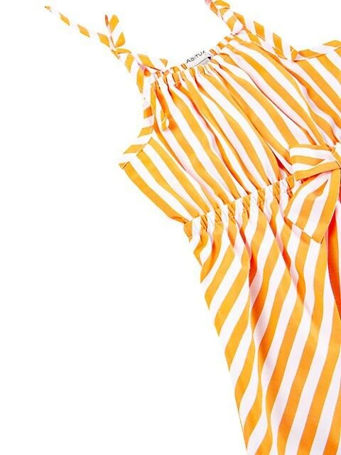商品Habitual|Baby Girl's Mock Gathered Striped Romper,价格¥111,第3张图片详细描述