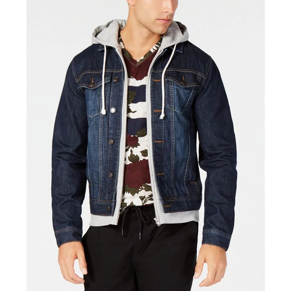 商品American Rag|Men's Hooded Denim Jacket, Created for Macy's,价格¥316,第2张图片详细描述