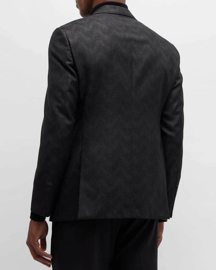 商品Giorgio Armani|Men's Wavy Jacquard Dinner Jacket,价格¥10066,第5张图片详细描述