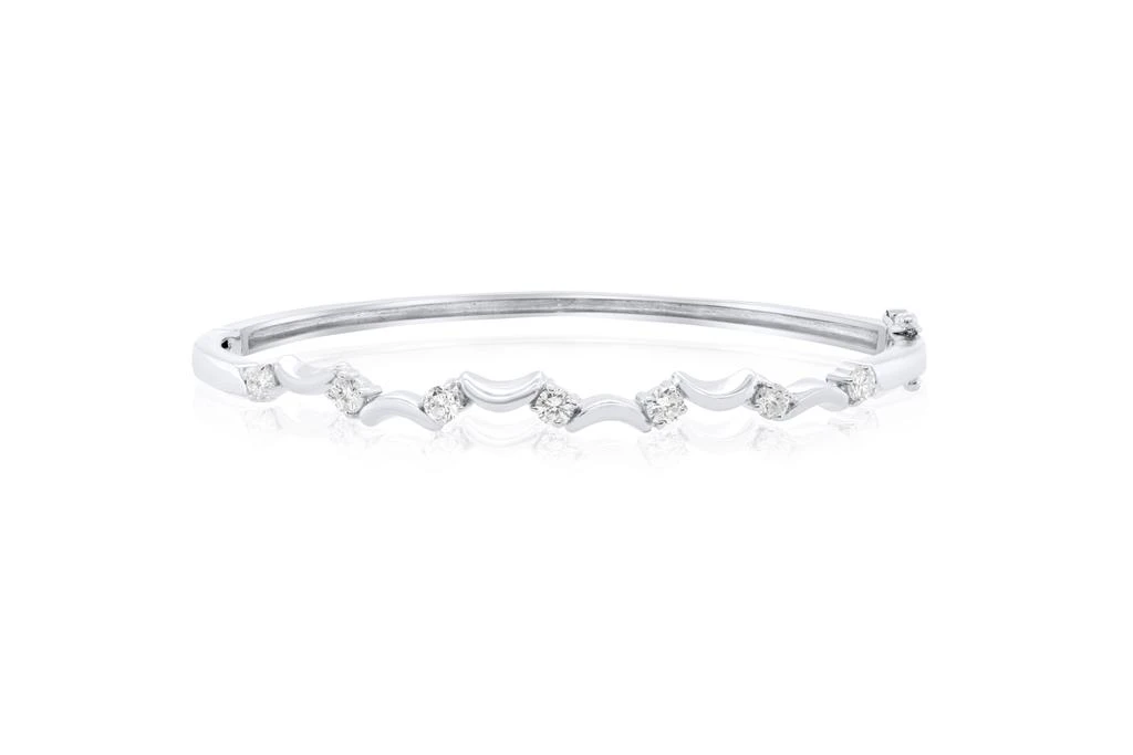 商品Diana M.|14 kt white gold bangle bracelet,价格¥7002,第1张图片