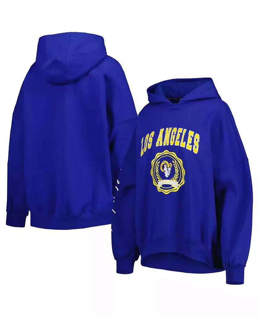 商品Tommy Hilfiger|Women's Royal Los Angeles Rams Becca Drop Shoulder Pullover Hoodie,价格¥501,第1张图片