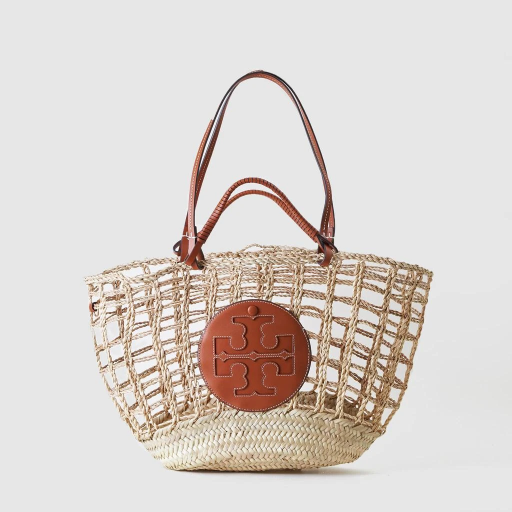 商品Tory Burch|Tory Burch Womens Ella Basket Beige Tote Bag,价格¥3183,第1张图片