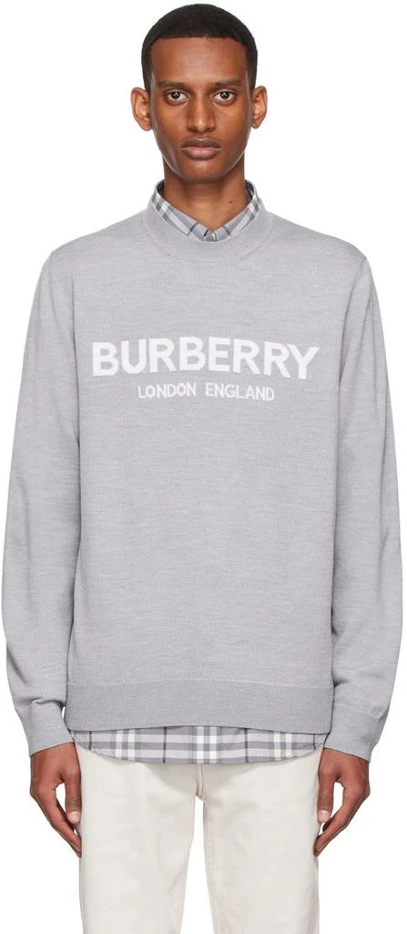商品Burberry|Gray Fennell Sweater,价格¥8044,第1张图片