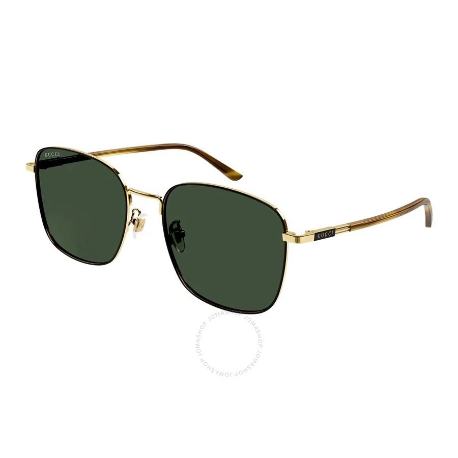 商品Gucci|Green Square Men's Sunglasses GG1350S 003 58,价格¥1549,第1张图片