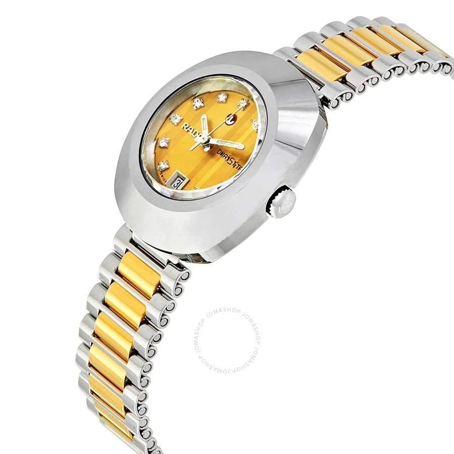 商品Rado|Original Diastar Automatic Diamond Gold Dial Ladies Watch R12403633,价格¥6250,第2张图片详细描述