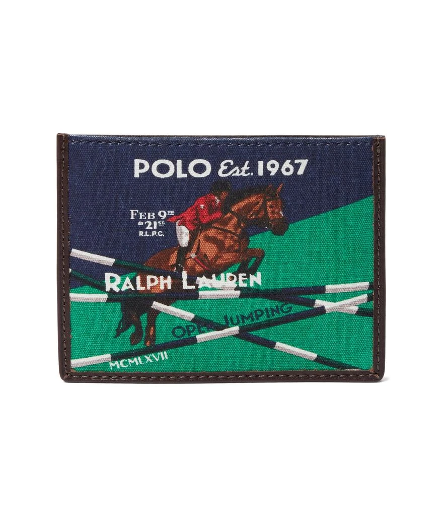 商品Ralph Lauren|Equestrian Canvas & Leather Card Case,价格¥738,第1张图片