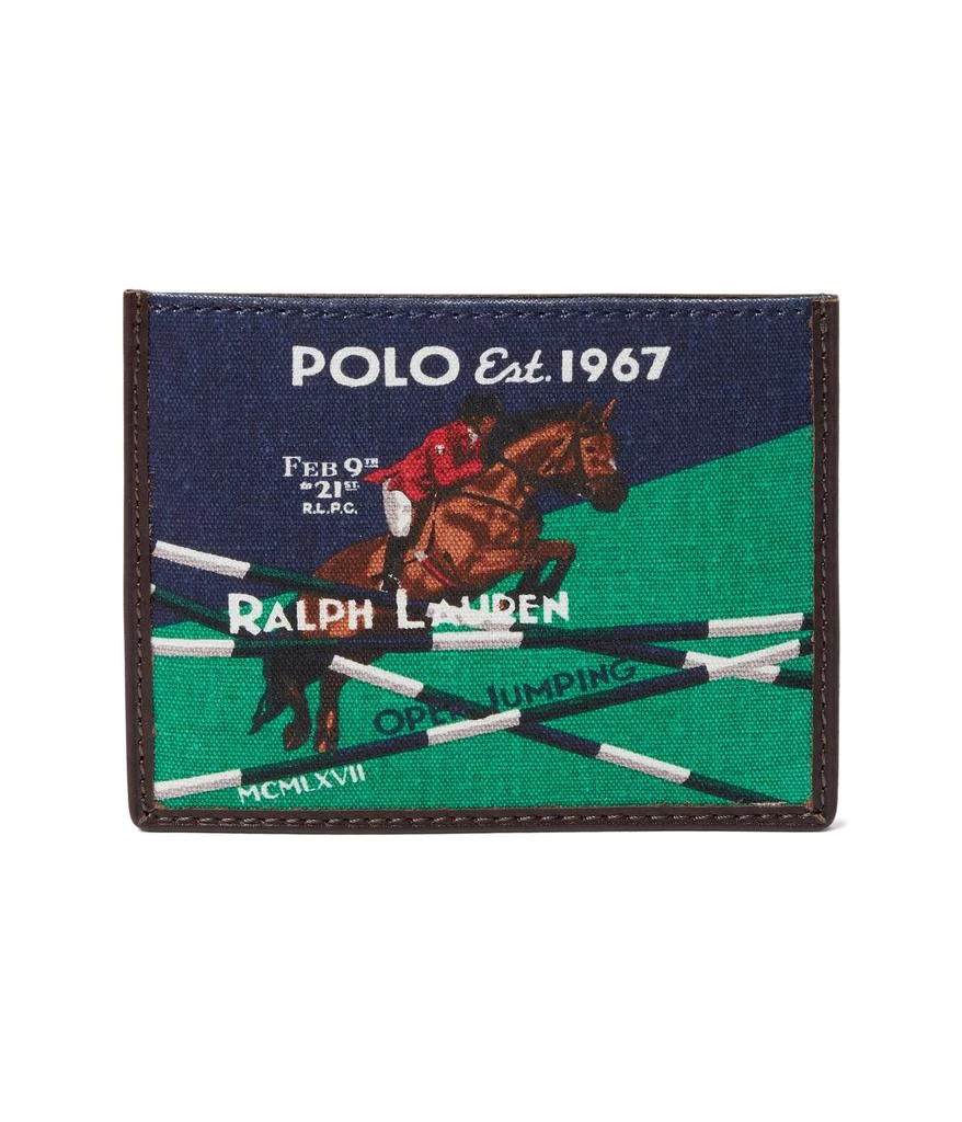 商品Ralph Lauren|Equestrian Canvas & Leather Card Case,价格¥662,第1张图片