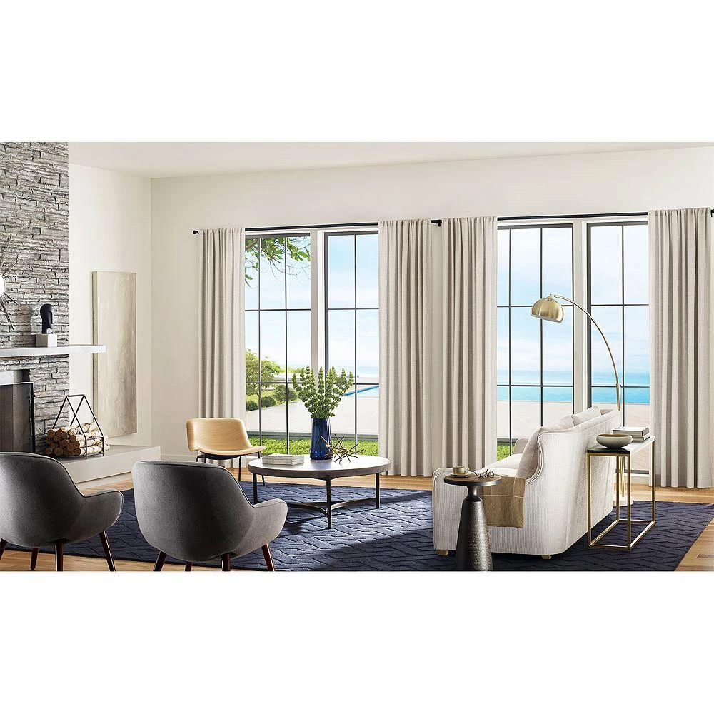 Taylor Light Filtering 3-in-1 Single Curtain Panel, 50" x 96" 商品