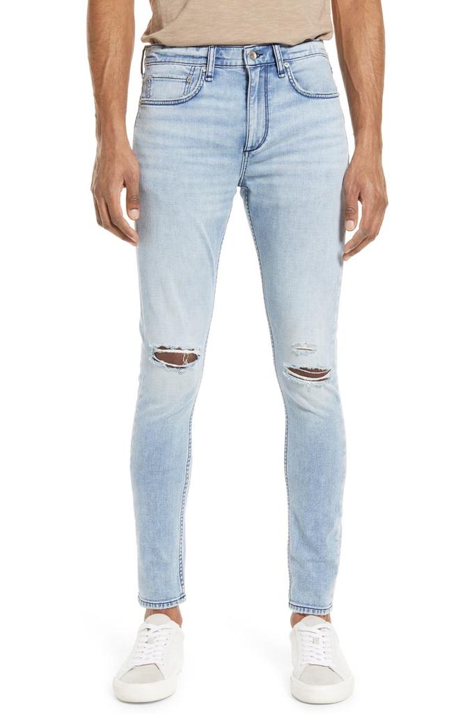 Men's Fit 1 Aero Ripped Stretch Skinny Jeans商品第1张图片规格展示
