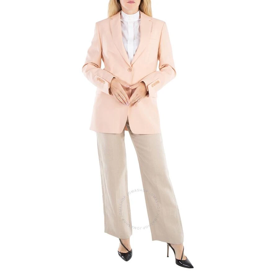 商品Burberry|Loulou Single-Breasted Tailored Blazer In Rosebud Pink,价格¥3210,第2张图片详细描述