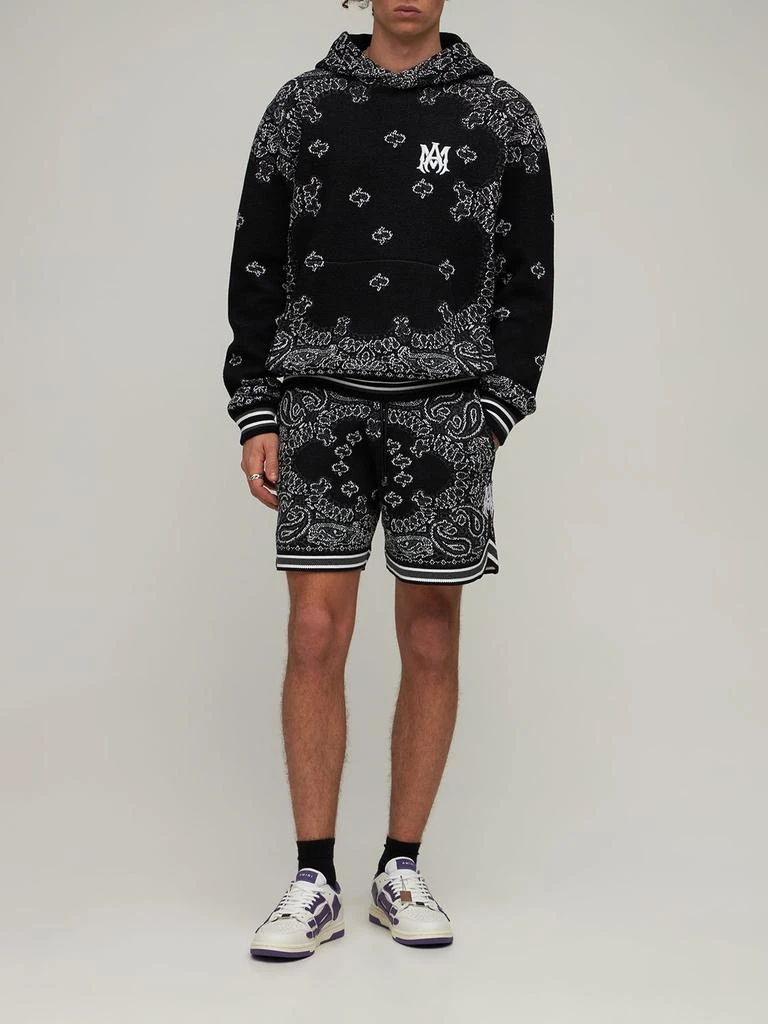商品AMIRI|Bandana Cotton & Cashmere Knit Hoodie,价格¥9072,第1张图片详细描述