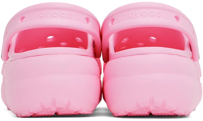 商品Crocs|Pink Classic Platform Clogs,价格¥467,第2张图片详细描述