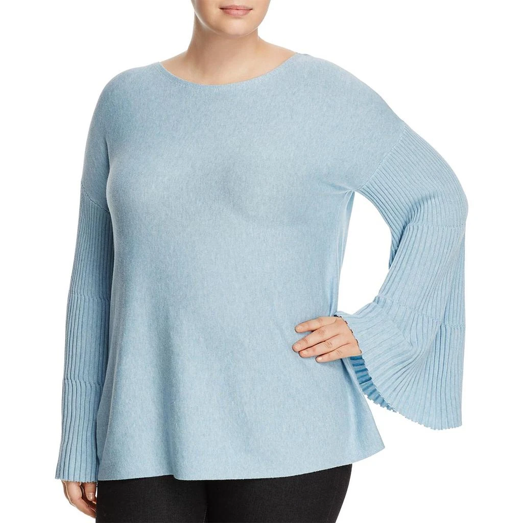 商品Vince Camuto|Vince Camuto Womens Plus Heathered Boatneck Pullover Sweater,价格¥145,第1张图片