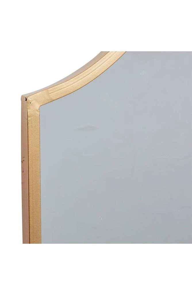 商品WILLOW ROW|Goldtone Metal Arched Wall Mirror with Folding Sides,价格¥923,第3张图片详细描述