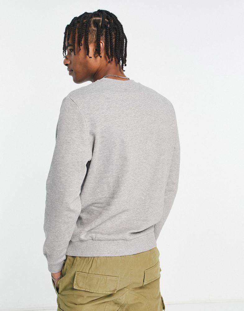 商品ASOS|ASOS DESIGN sweatshirt in grey marl,价格¥153,第4张图片详细描述