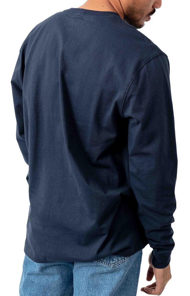 商品Carhartt|(K231) Signature Sleeve Logo L/S Shirt - Navy,价格¥220,第5张图片详细描述