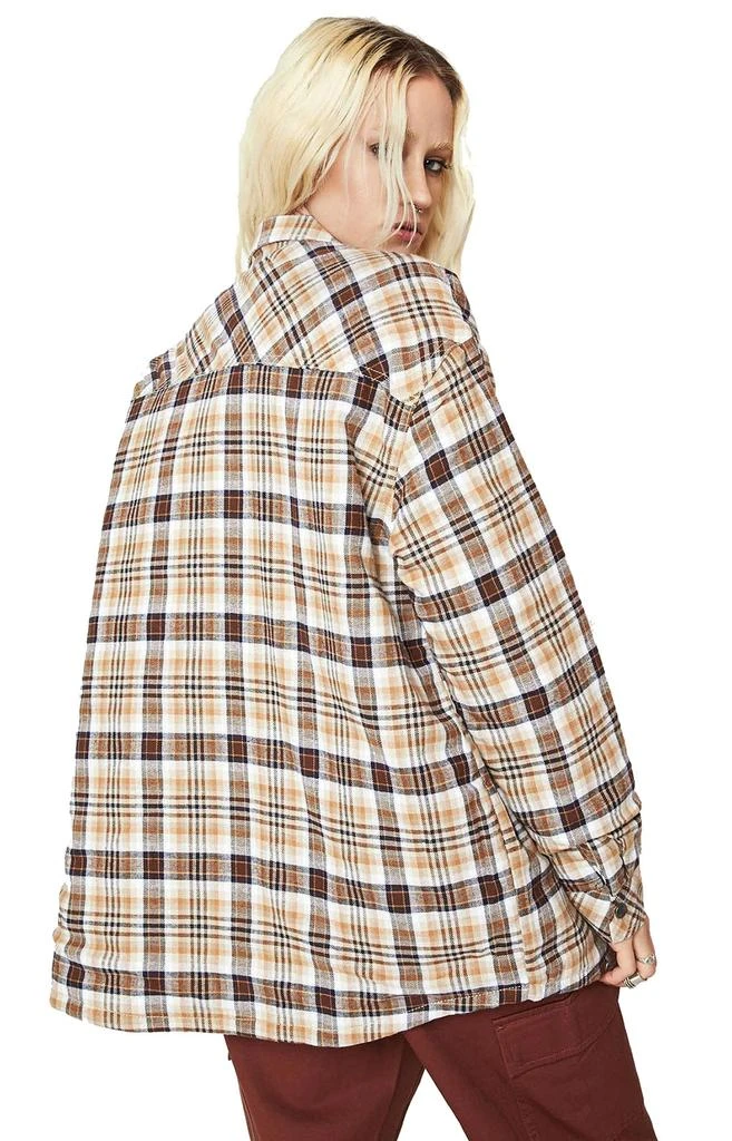 商品DICKIES|Oversized Snap Flannel Shirt - Ginger Plaid ,价格¥196,第2张图片详细描述