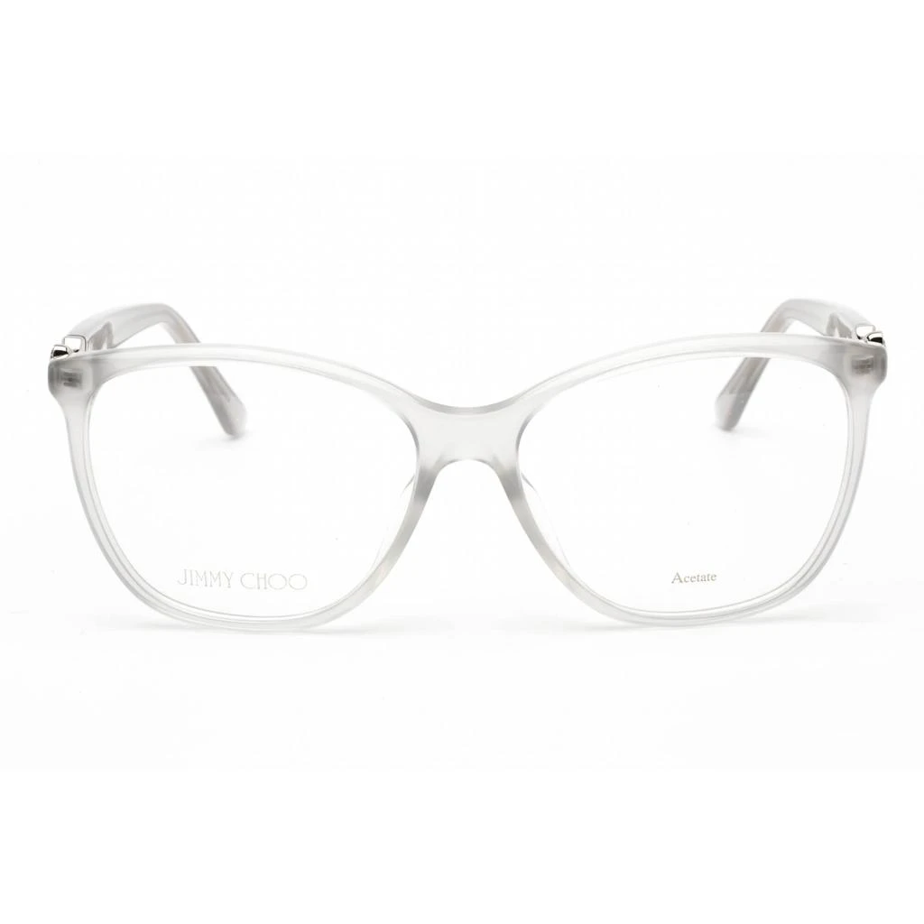 商品Jimmy Choo|Jimmy Choo Women's Eyeglasses - Full Rim Grey Acetate/Metal Frame | JC318/G 0KB7 00,价格¥546,第2张图片详细描述