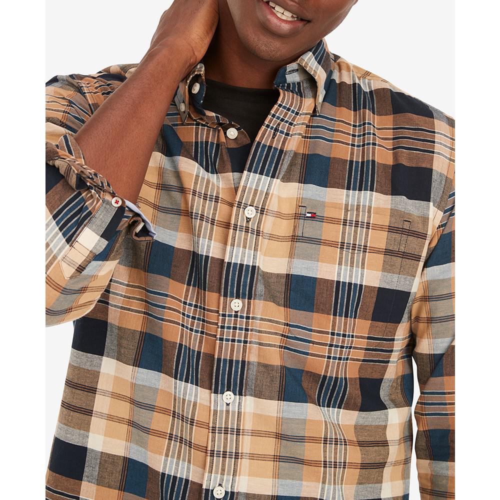 Men's Mavis Plaid Long Sleeve Classic-Fit Shirt商品第6张图片规格展示
