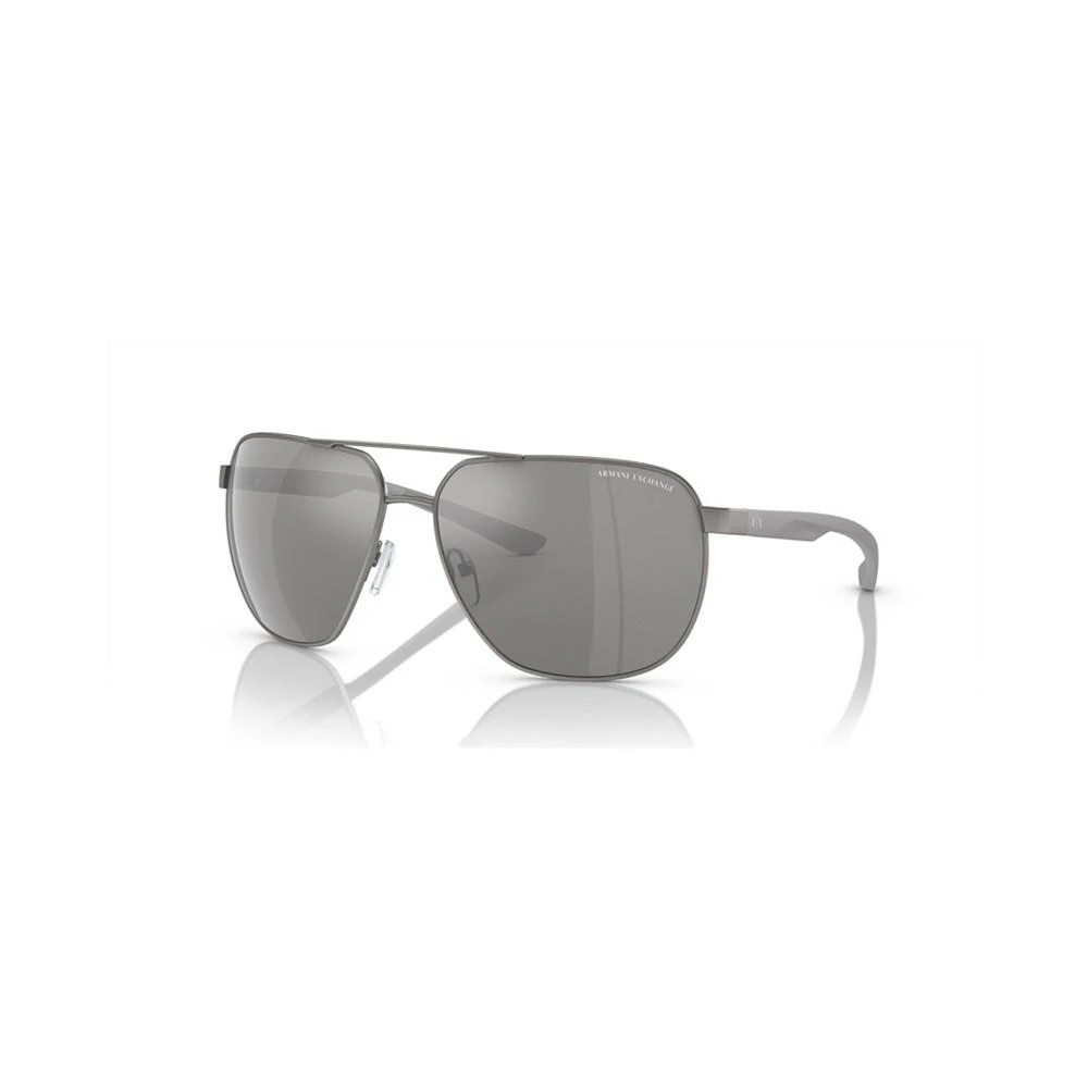 商品Armani Exchange|Men's Polarized Sunglasses, Mirror AX2047S,价格¥794,第1张图片