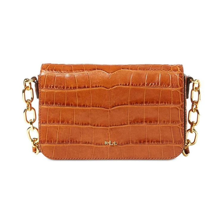 商品Ralph Lauren|Croc-Embossed Carmen Small Crossbody,价格¥549,第1张图片