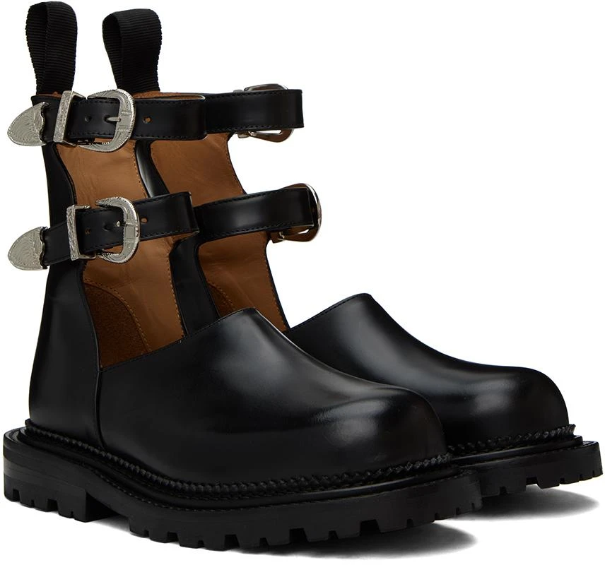 商品Toga Pulla|Black Buckle Ankle Boots,价格¥1334,第4张图片详细描述