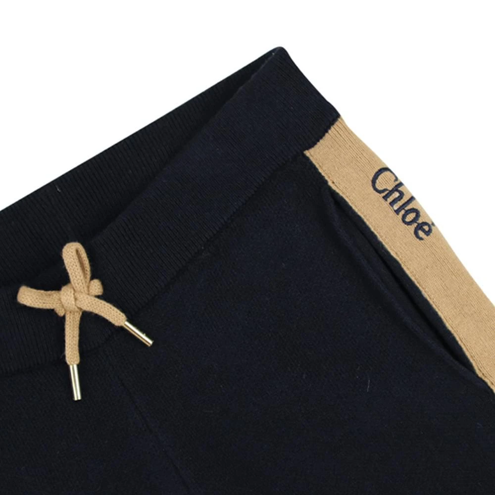 商品Chloé|Navy & Beige Knitted Joggers,价格¥701,第2张图片详细描述