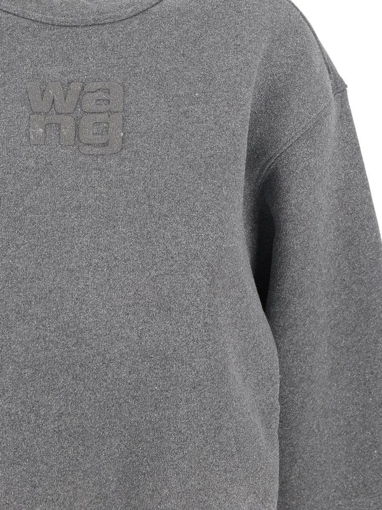 商品Alexander Wang|Glitter Essential Terry Sweatshirt With Puff Logo,价格¥1770,第3张图片详细描述
