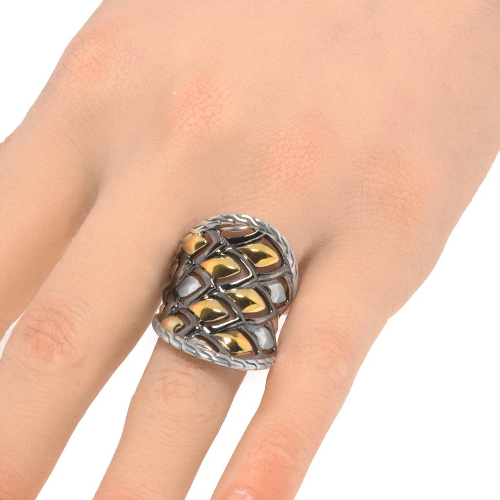 商品John Hardy|John Hardy Women's Sterling Silver and 18K Yellow Gold Ring,价格¥4788,第2张图片详细描述