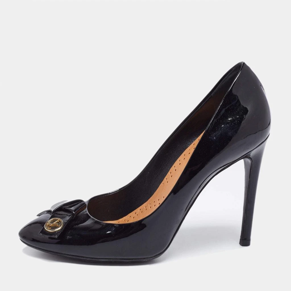 商品[二手商品] Louis Vuitton|Louis Vuitton Black Patent Leather Fiance Pumps Size 36.5,价格¥2689,第1张图片