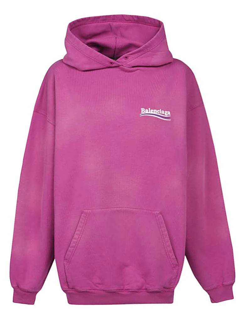 商品Balenciaga|BALENCIAGA - Logo Cotton Hoodie,价格¥7253,第1张图片