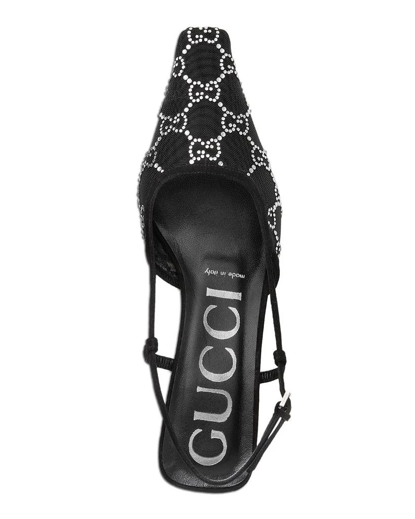 Women's GG Pointed Toe Slingback Pumps 商品